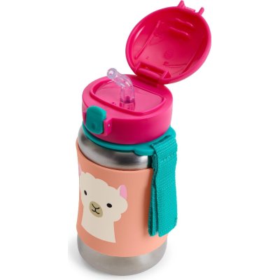 Skip Hop Pipetli Paslanmaz Çelik Suluk, 350 ml, Lama