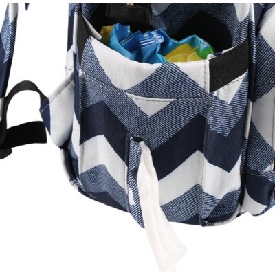 M&Y Go Digital Anne Bebek Bakım Sırt Çantası, Lacivert Zigzag