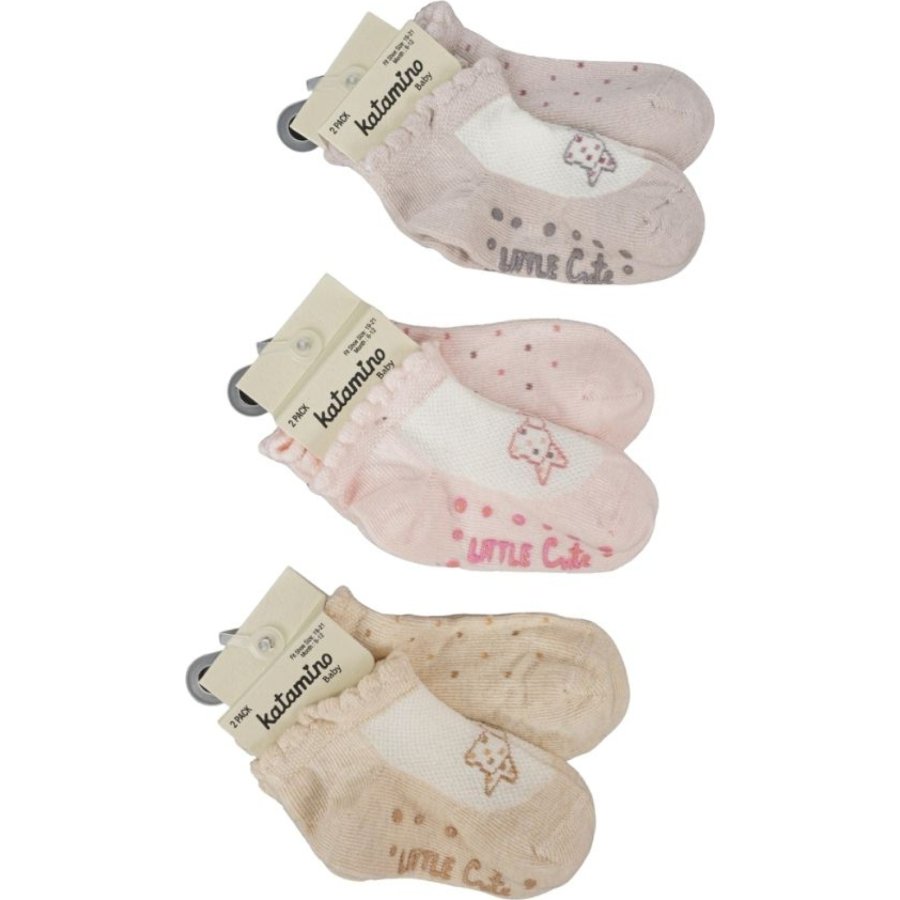 Katamino Notus Abs'li Kız Bebek Patik Çorap K48027 Asorti