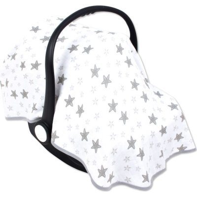 Sevi Bebe Çok Fonksiyonlu Organik Müslin Örtü, Gri, Yıldız