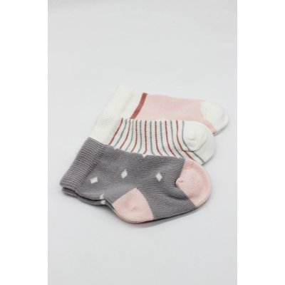 Bistyle 3'Lü Penye Kız Soket Çorap 10112 Gri