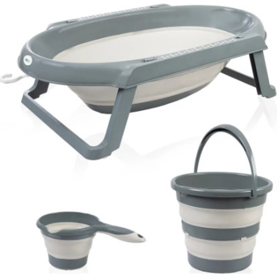 BabyJem Katlanır Banyo 3'Lü Küvet Seti 765 Antrasit