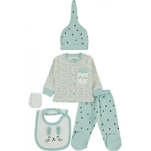 Aziz Bebe 5 Parça Hastane Çıkışı, Ekru