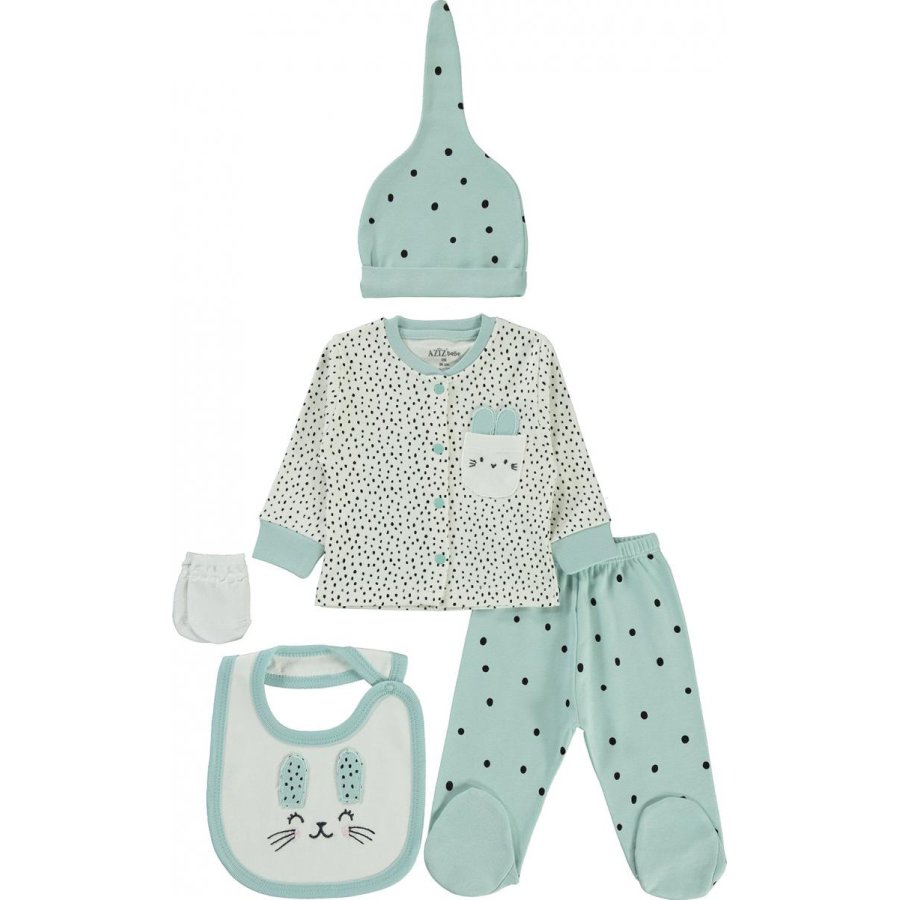 Aziz Bebe 5 Parça Hastane Çıkışı, Ekru