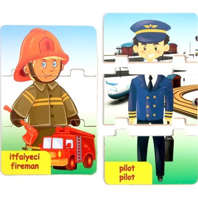 Play Wood Ahşap Meslekler Eğitici Puzzle