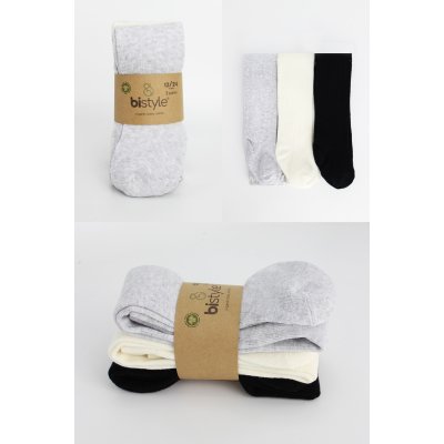 Bistyle Penye Külotlu Çorap, Gri, 3'lü