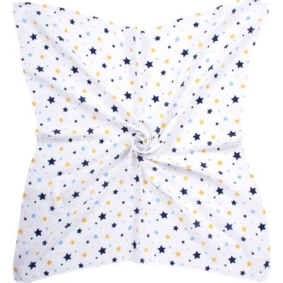 Sevi Bebe Desenli Müslin Bebek Battaniye, 120x100, Mavi, Yıldız Yağmuru
