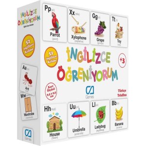 Games İngilizce Öğreniyorum Eğitici Oyun Kartları, 52 Kart