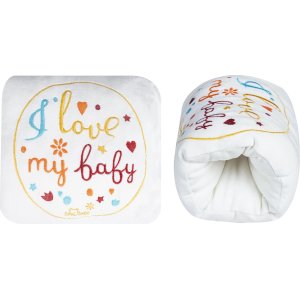 Sevi Bebe Nakışlı Lüks Emzirme Yastığı, Ekru