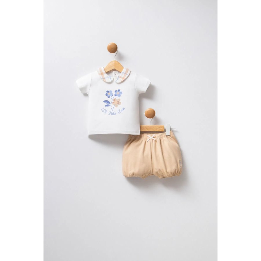 U.S Polo Bebek 2'Li Takım USB2380 Beyaz