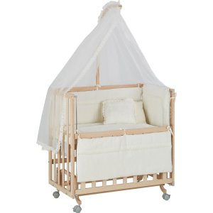 Baby Tech Extra Naturel Anne Yanı Beşik, 50x90, Krem