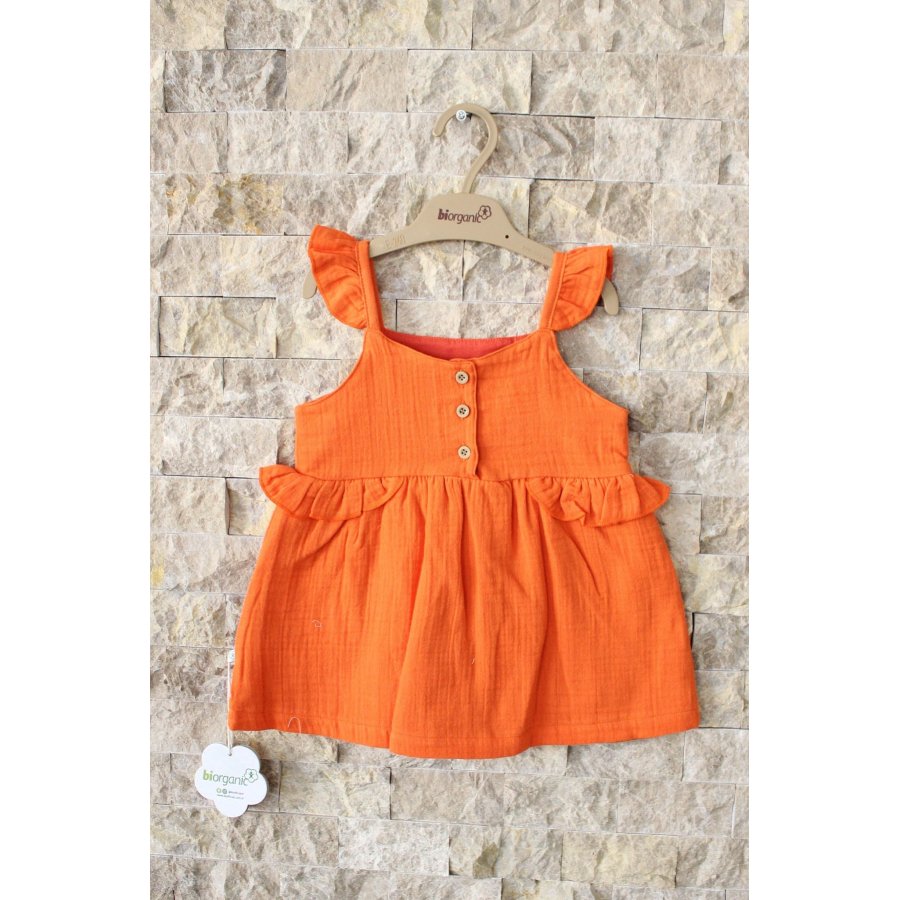 Bibaby Biorganic Summer Cherry Elbise, Kiremit