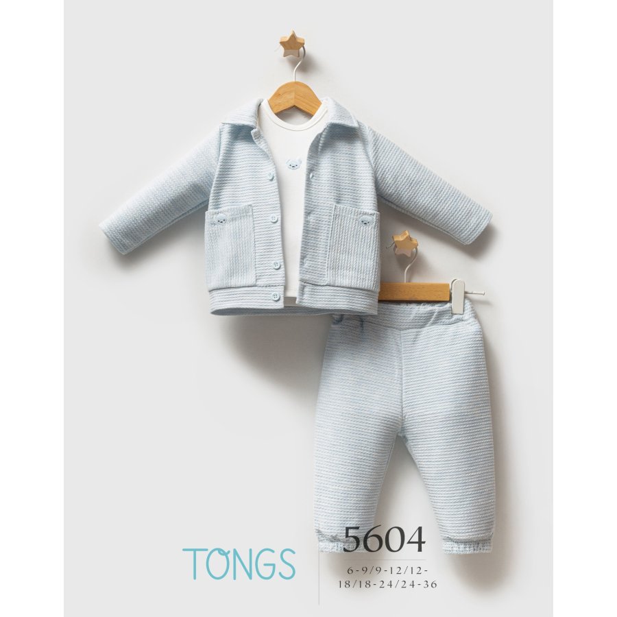 Tongs Baby Classic Bear 3'lü Takım 5604 Mavi