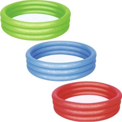 Bestway 3 Halkalı Renkli Çocuk Havuzu, 122x25 cm