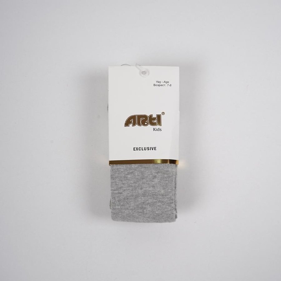 Artı Alona Düz Külotlu Çorap, Gri