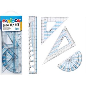 Carioca Geometrik Cetvel Seti, 4 Parça