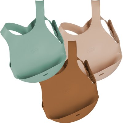 OiOi Silikon Mama Önlüğü, Kahverengi