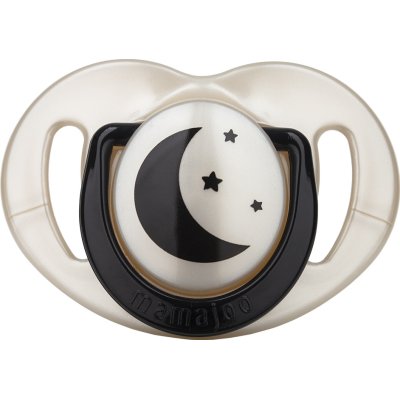 Mamajoo Sterilizasyon & Saklama Kutulu Ortodondik Emzik, Gece & Gündüz, 12 Ay+, Black Pearl, 2'li