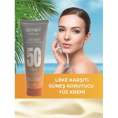 Dermokil Leke Karşıtı Güneş Koruyucu Yüz Kremi, SPF 50, 50 ml