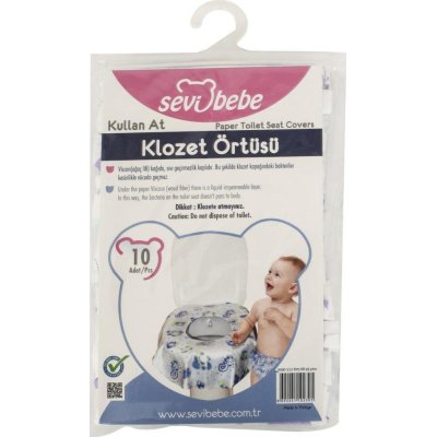 Sevi Bebe Kullan At Klozet Örtüsü, 10 Adet