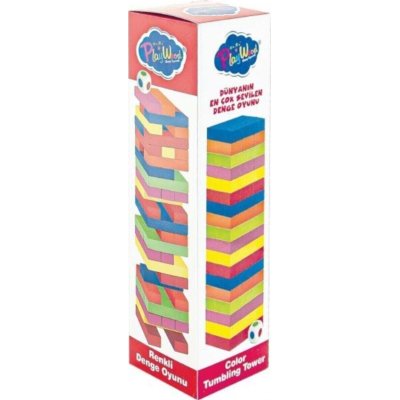 Play Wood Ahşap Kutulu Denge Oyunu, Renkli