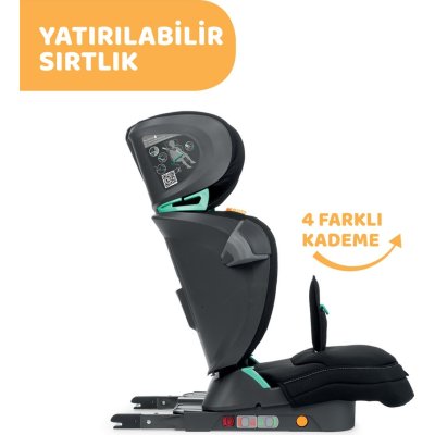 Chicco Fold Go I-Size 15-36 Kg Oto Koltuğu, Black