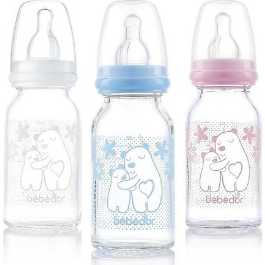 Bebedor Isıya Dirençli Cam Biberon, 125 ml