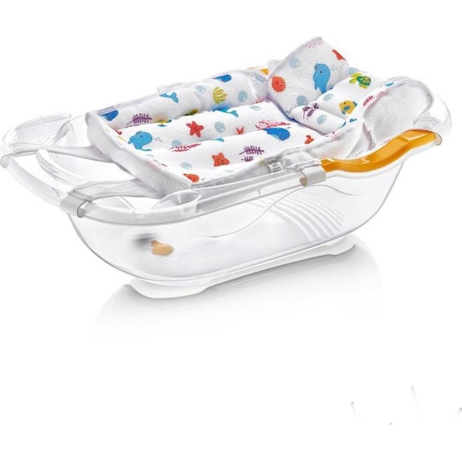 BabyJem Desenli Köpüklü Bebek Küvet Filesi, Beyaz