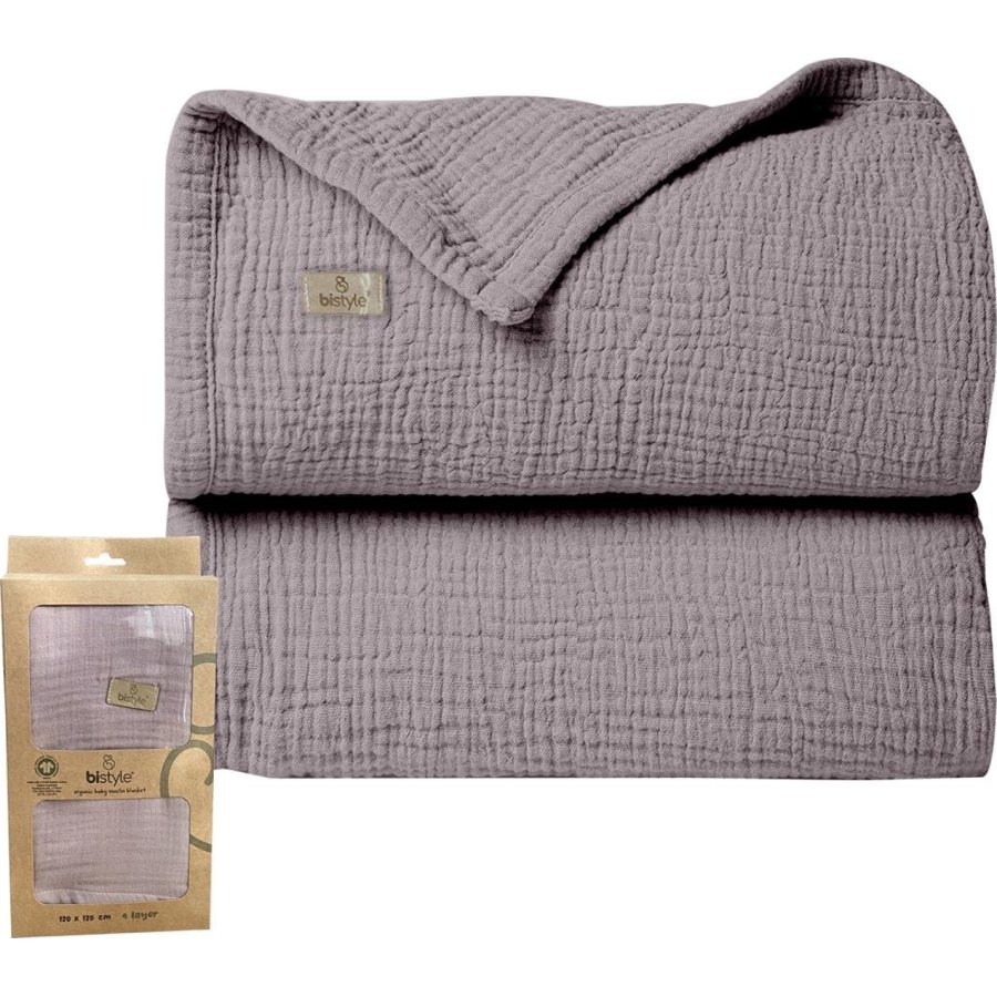 Bistyle Müslin Battaniye 120x120 Cm 70101 Antrasit