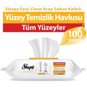 Sleepy Arap Sabunu Katkılı Yüzey Temizlik Havlusu 100 Adet