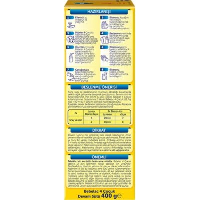Bebelac 4 Çocuk Devam Sütü, 400 g