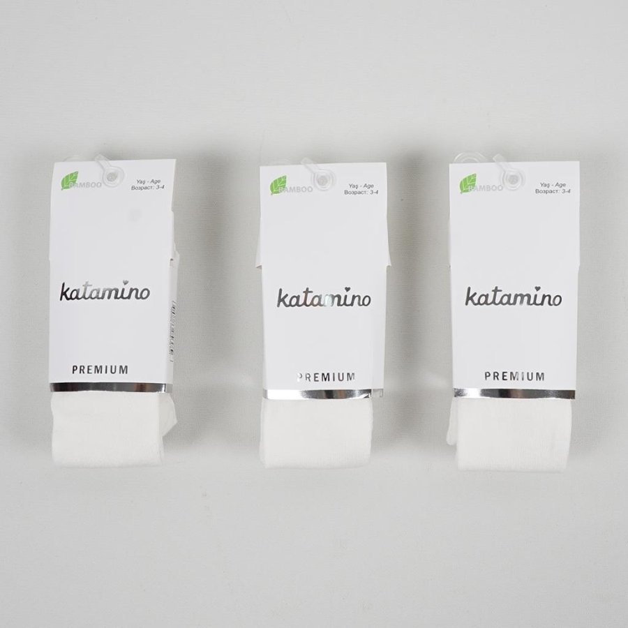 Katamino Liva Kız Bambu Külotlu Çorap, Krem