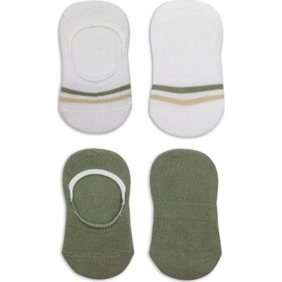 Bistyle 2'Li Penye Babet Silikon Çemberli Çorap 30102 Nil Beyaz