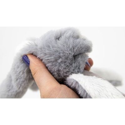 BabyJem Tutmalı Peluş, Mini Tavşan, Gri