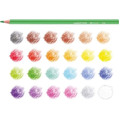 Carioca Tita Maxi Üçgen Kuru Boya Kalemi, 12'li