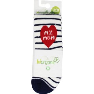 Bibaby Biorganic Mom And Dad Havlu Külotlu Çorap, Ekru