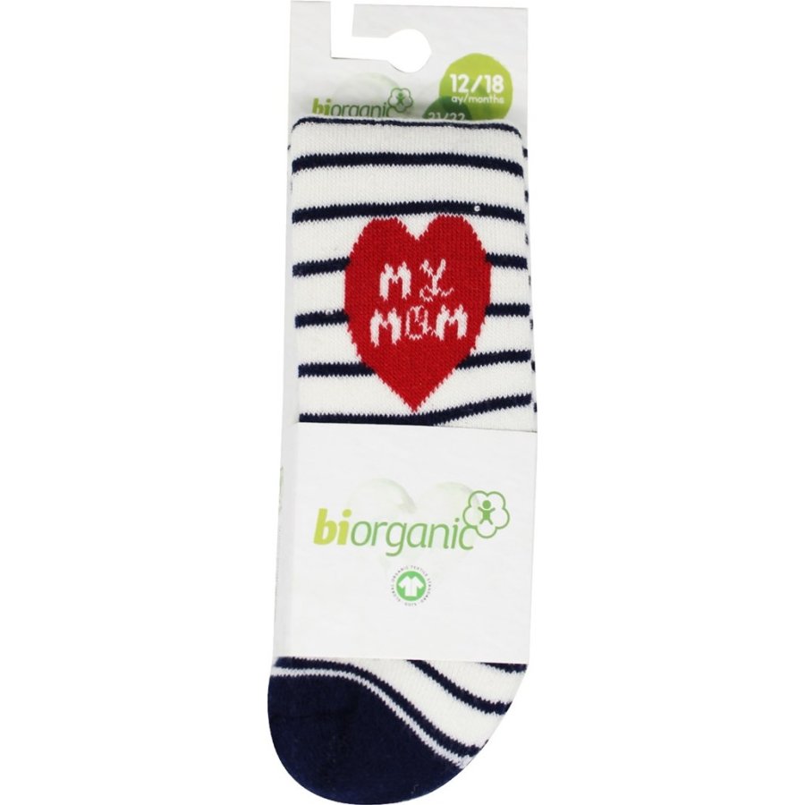 Bibaby Biorganic Mom And Dad Havlu Külotlu Çorap, Ekru