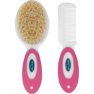 Sevi Bebe Naturel Fırça Tarak Seti, Pembe