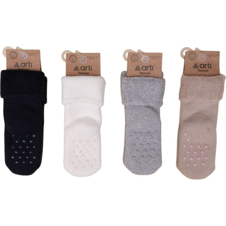 Artı Çaça Katlamalı Abs'li Erkek Bebek Havlu Soket Çorap K42259 Asorti