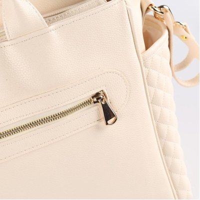 M&Y Athena Deri Anne Bebek Bakım Çantası, Krem