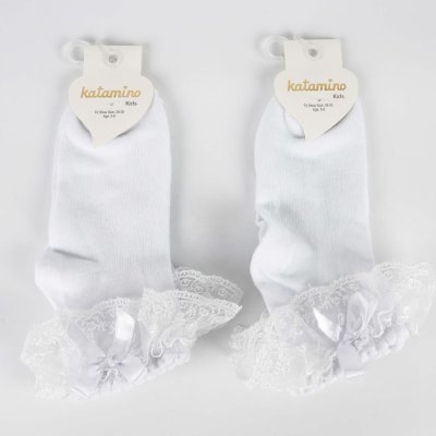 Katamino Ada Aks. Soket Çorap, Beyaz