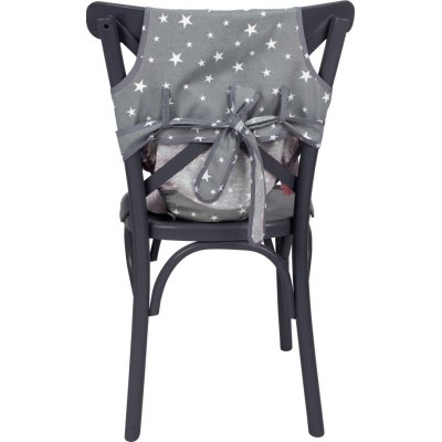Sevi Bebe Kumaş Mama Sandalyesi, Gri, Yıldız
