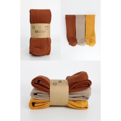Bistyle Penye Külotlu Çorap, Toprak, 3'lü