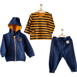 Andywawa Lion 3'lü Bebek Takım, Lacivert, Hardal