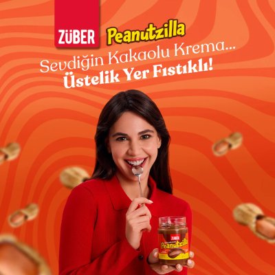 Züber Peanutzilla Kakaolu Fıstık Ezmesi 315 Gr