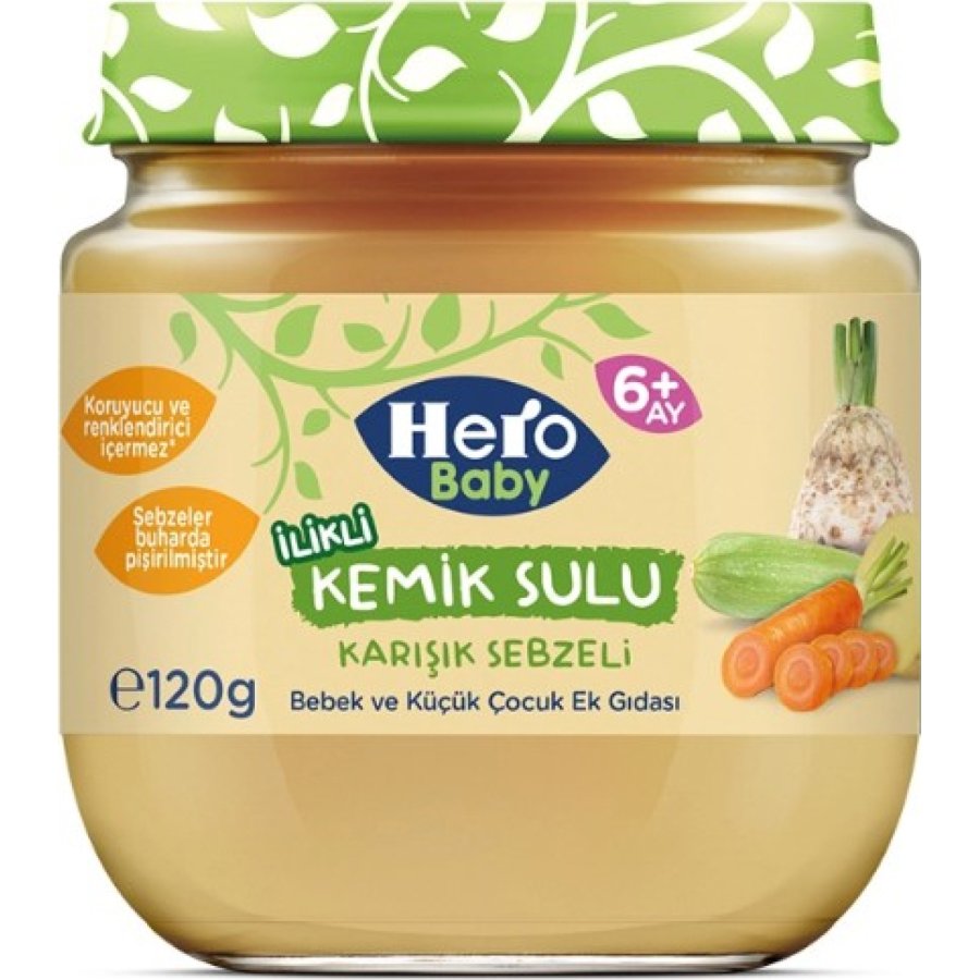 Hero Baby Gourmet Karışık Sebzeli Kavanoz Mama 120 Gr