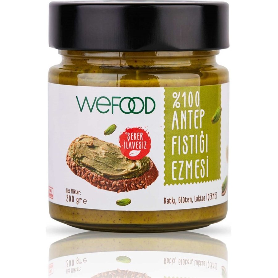 Wefood %100 Antep Fıstığı Ezmesi, 200 g