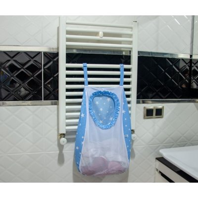 Sevi Bebe Kirli Çamaşır Torbası, Mavi, Yıldız