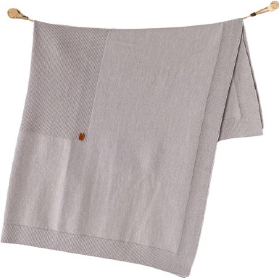 Andywawa Triko Bebek Battaniye, 100x90, Gri