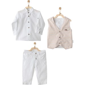 Andywawa Cool Dude 3'lü Bebek Takım, Beyaz
